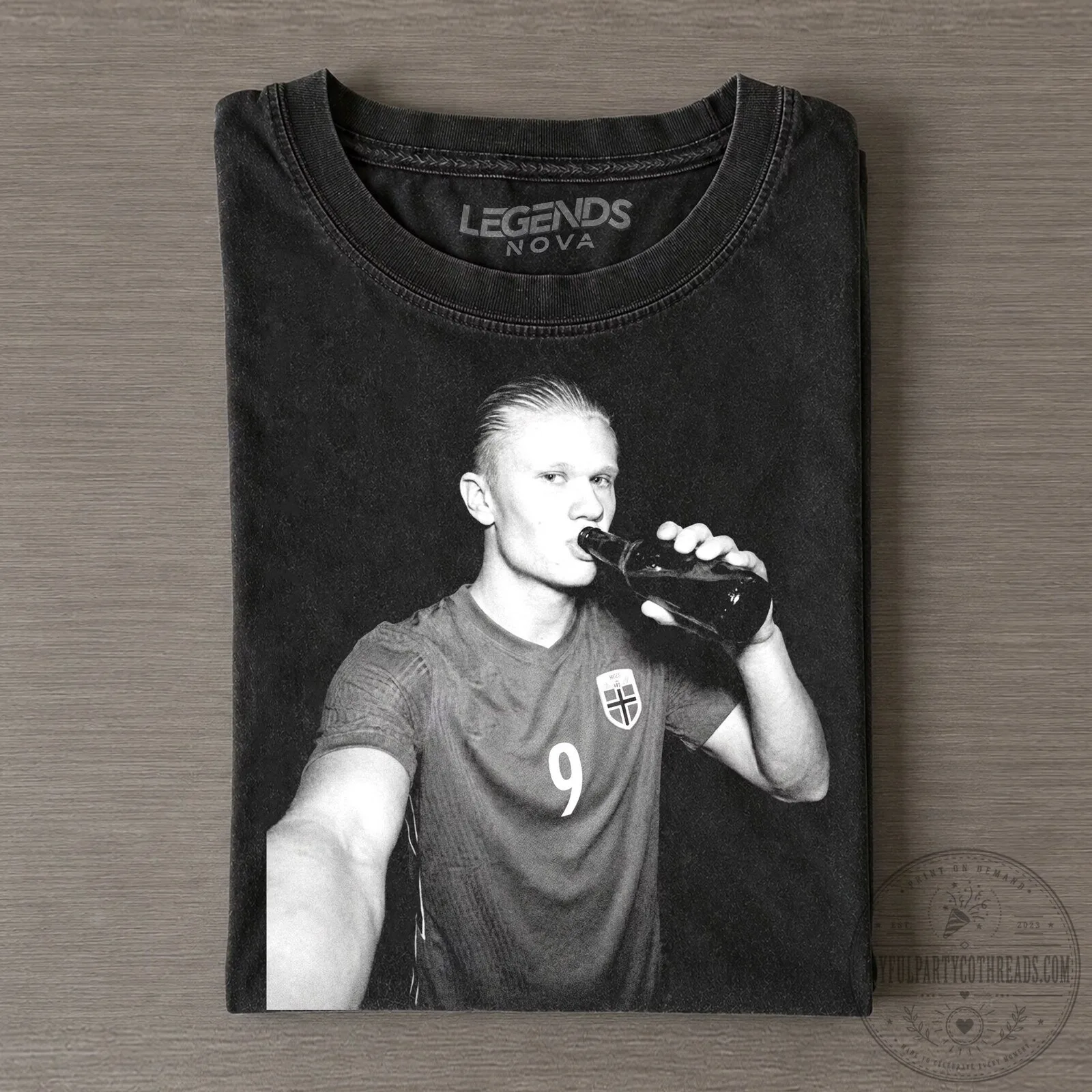 Erling Haaland Norway Football Player Selfie Drinking T-Shirt