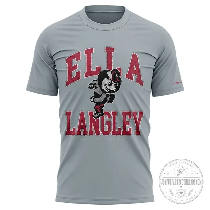 Ella Langley The Dandelion Tour Ohio State Buckeyes Gray T-Shirt 4 Ella Langley The Dandelion Tour Ohio State Buckeyes Gray T-Shirt
