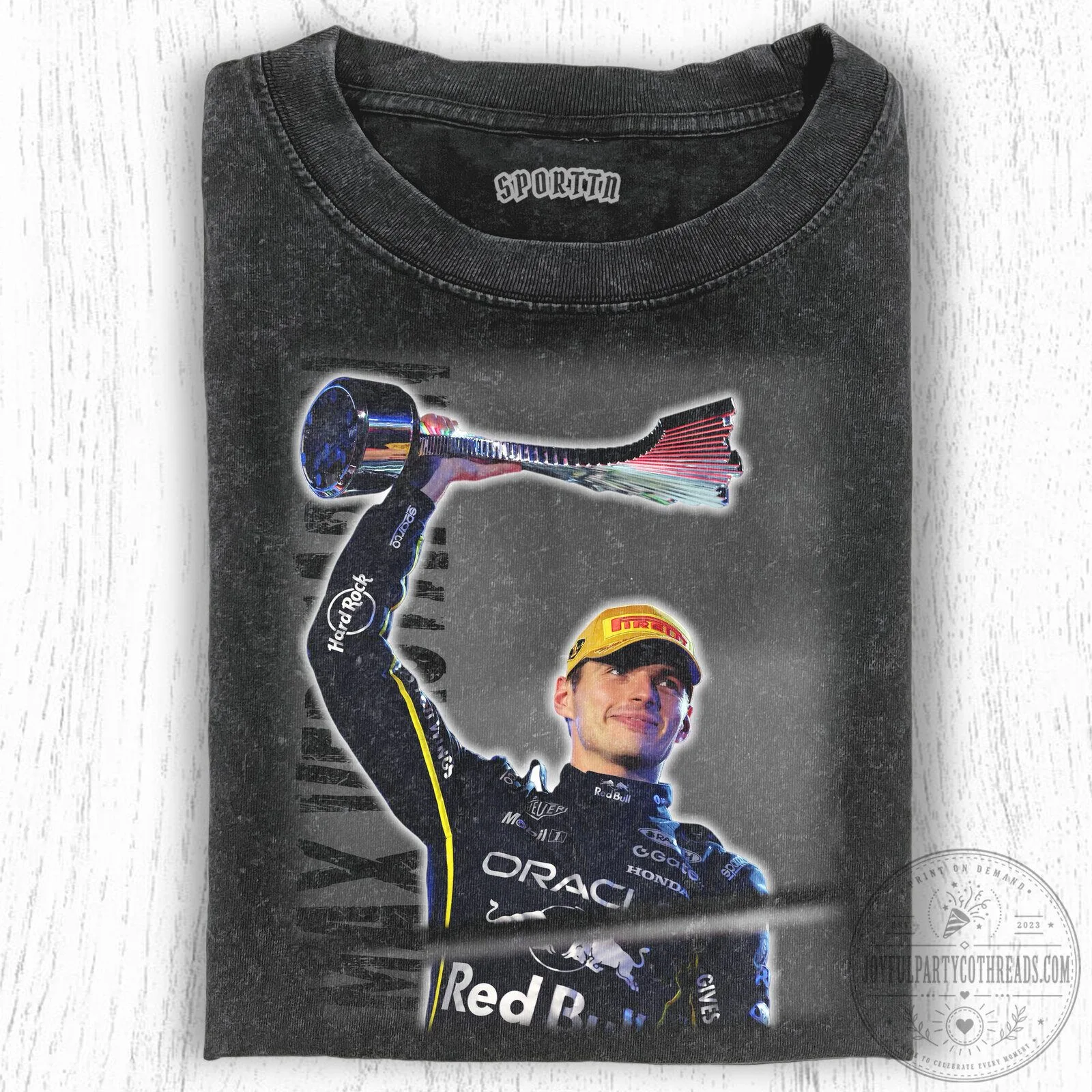 Max Verstappen T-Shirt for Formula One Racing Champions