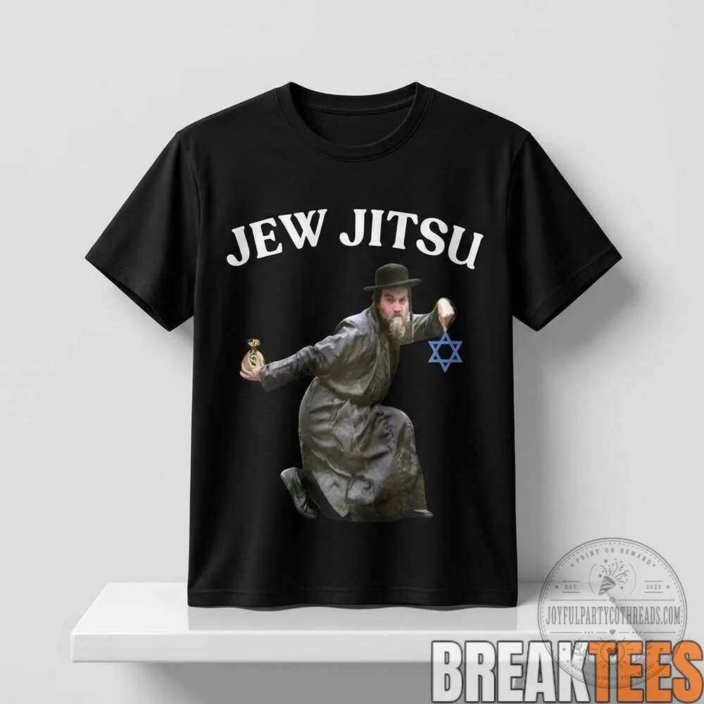 Jew Jitsu Funny Jewish Martial Arts Star of David T-Shirt 3 Jew Jitsu Funny Jewish Martial Arts Star of David T-Shirt