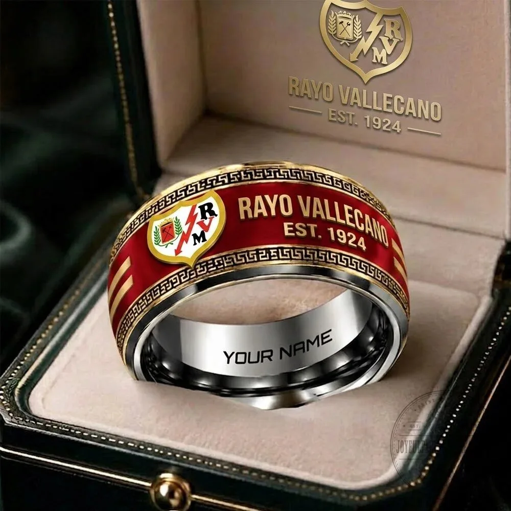 Customizable Ring for Rayo Vallecano La Liga Football Club Fans