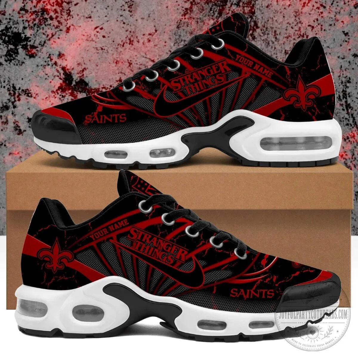 Stranger Things New Orleans Saints Personalized Air Max Shoes
