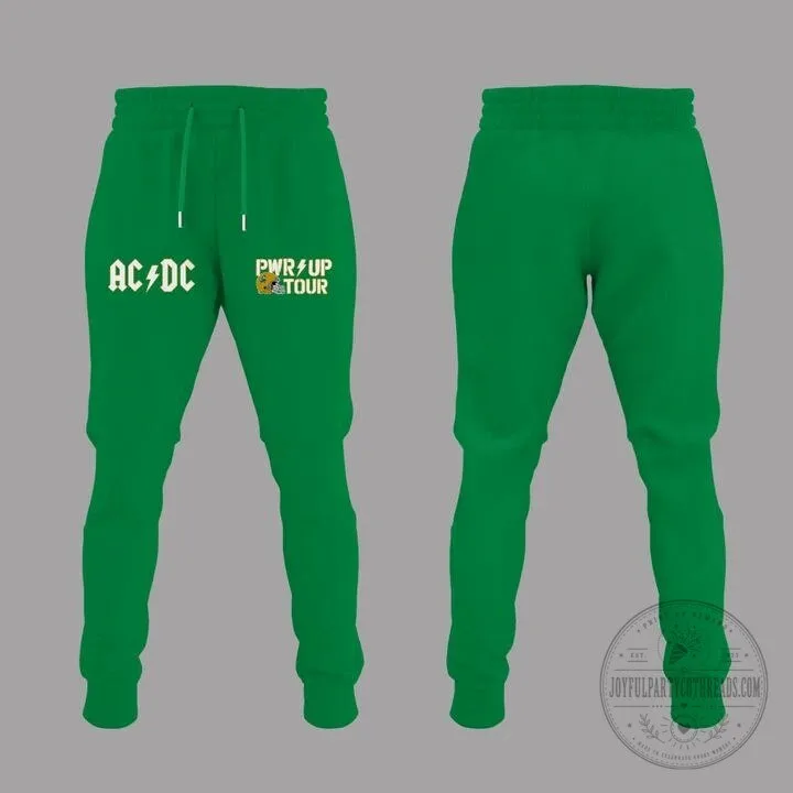 2026 Stadium Green T-Shirt for Notre Dame Football AC/DC Power Up Tour 9 2026 Stadium Green T-Shirt for Notre Dame Football AC/DC Power Up Tour