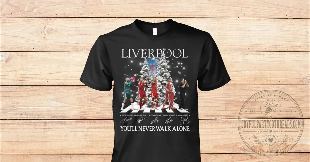Liverpool Football Club You'll Never Walk Alone Christmas Tree T-Shirt