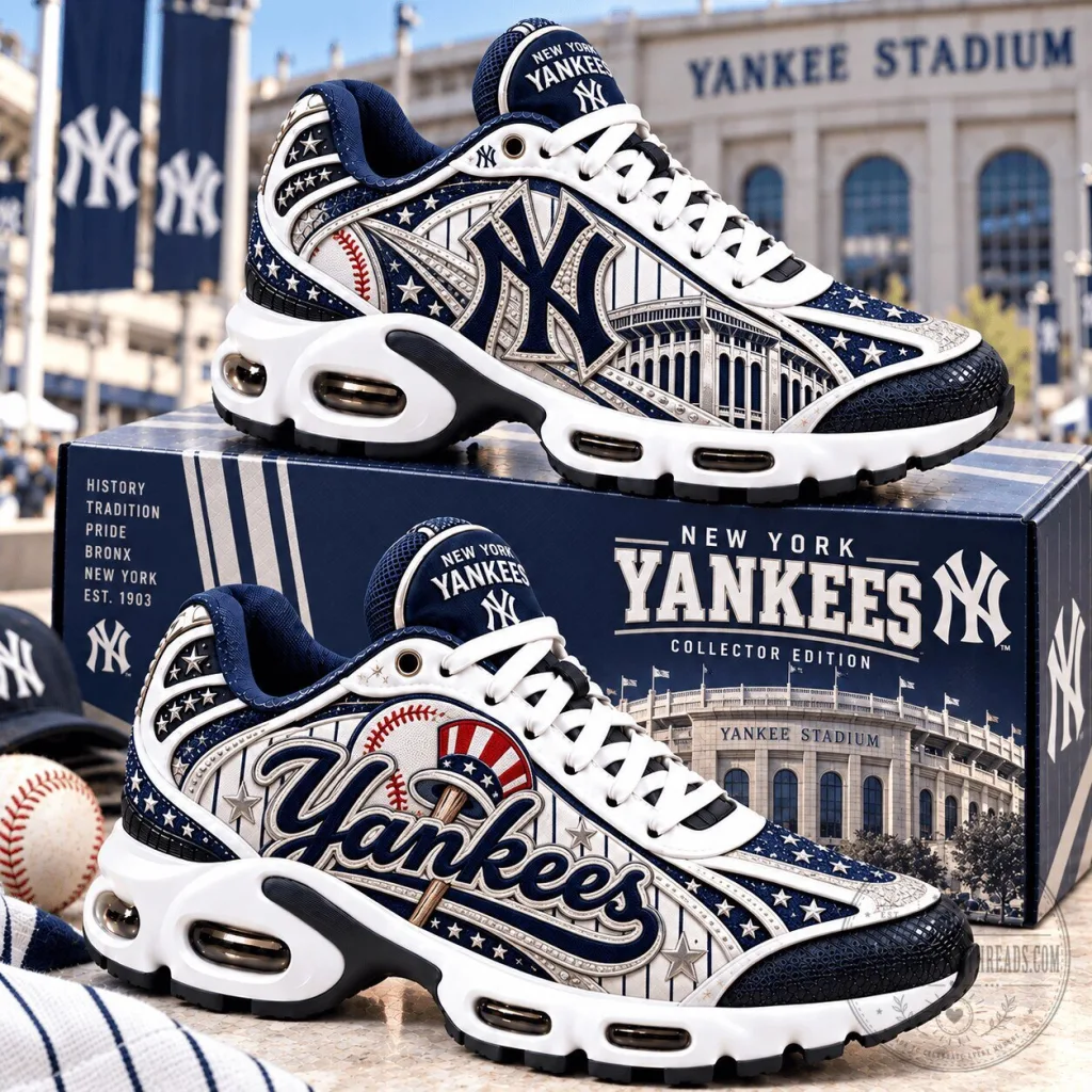 New York Yankees Baseball Team Stadium Design Athletic Sneakers New York Yankees Baseball Team Stadium Design Athletic Sneakers