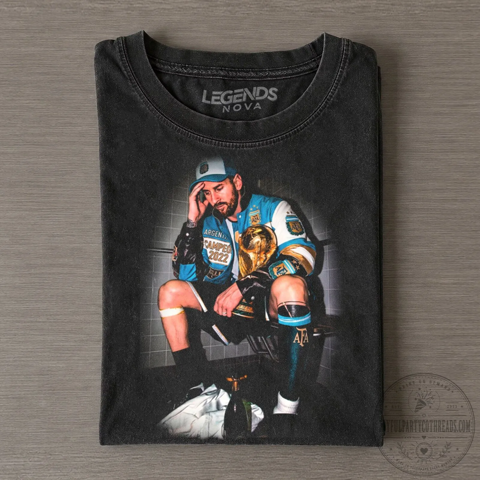 Lionel Messi Argentina Campeon 2022 World Cup Champion T-Shirt