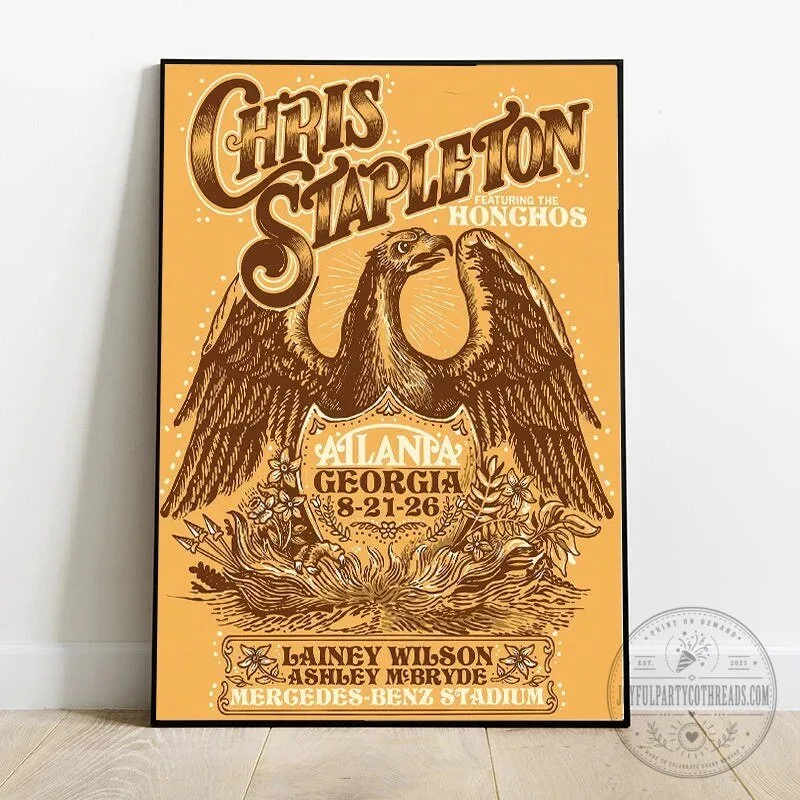 Chris Stapleton All-American Road Show 2026 Concert Tour Poster