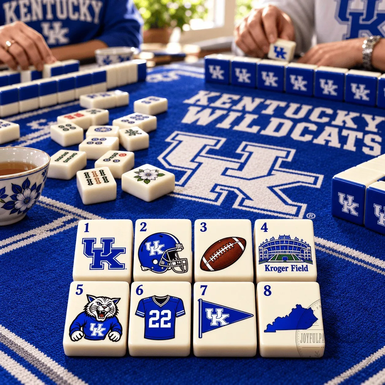 Kentucky Wildcats Mahjong Game Set with Storage Case and Tiles