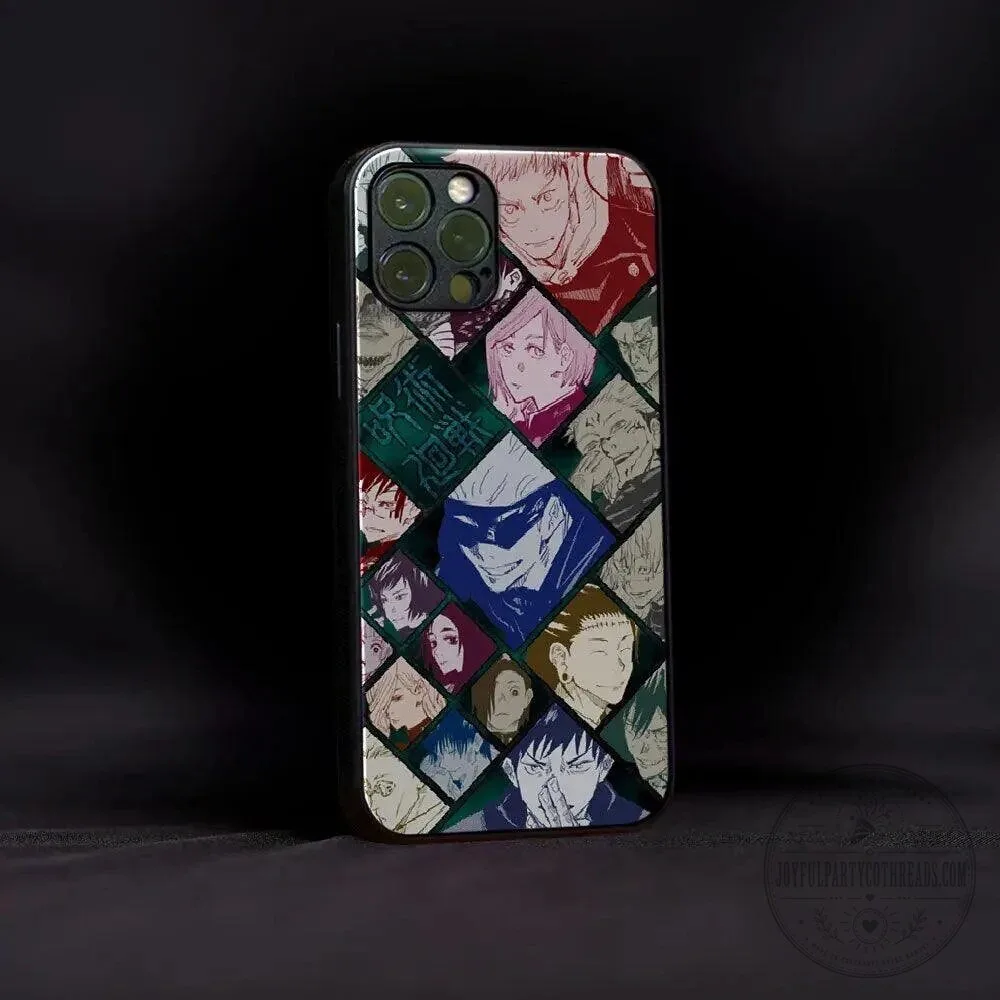 Jujutsu Kaisen Anime Character Collage iPhone Phone Case