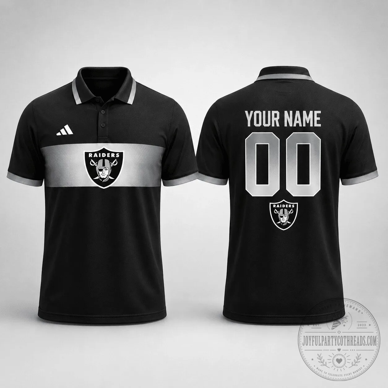 Las Vegas Raiders Personalized National Football League Polo Shirt