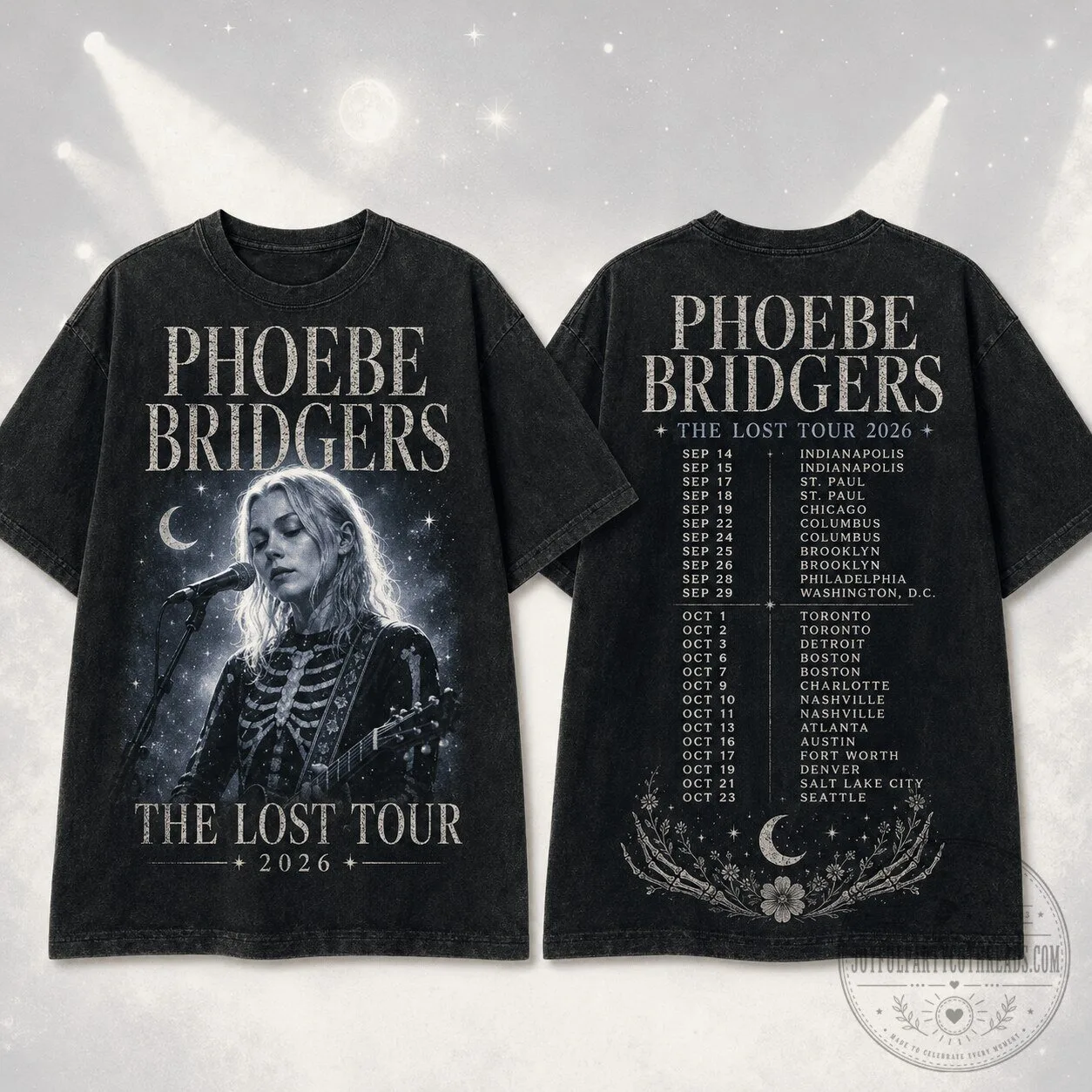 Phoebe Bridgers The Lost Tour 2026 Folk Music T-Shirt for Indie Lovers