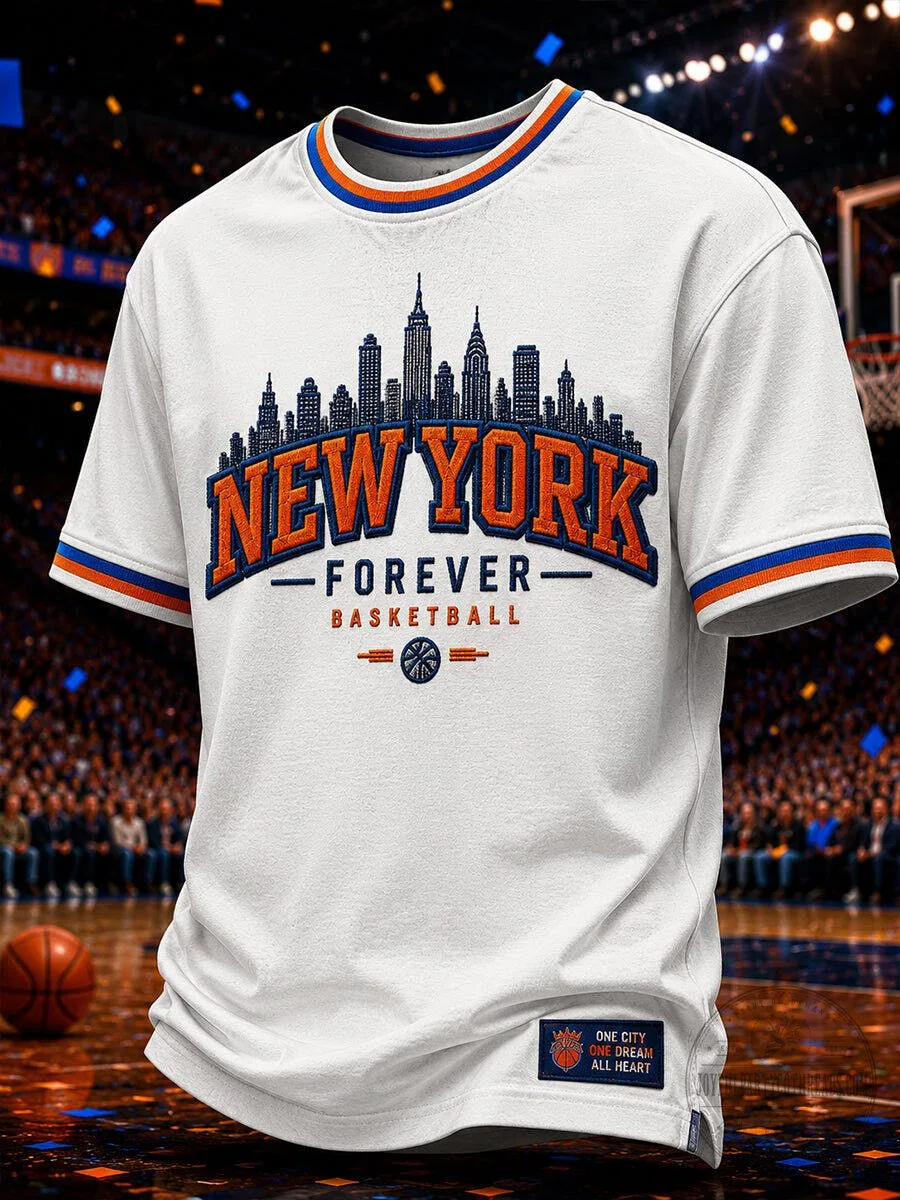 New York Forever Basketball Fan Shirt Classic Short Sleeve T-Shirt
