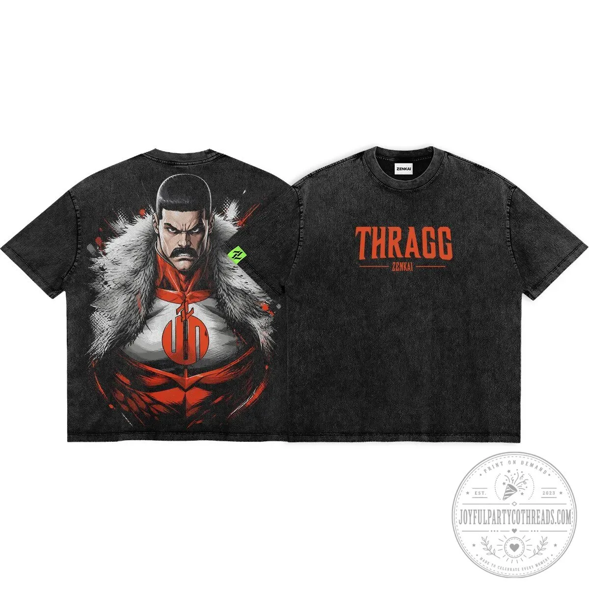 Invincible Thragg Grand Regent Villain Character Washed T-Shirt