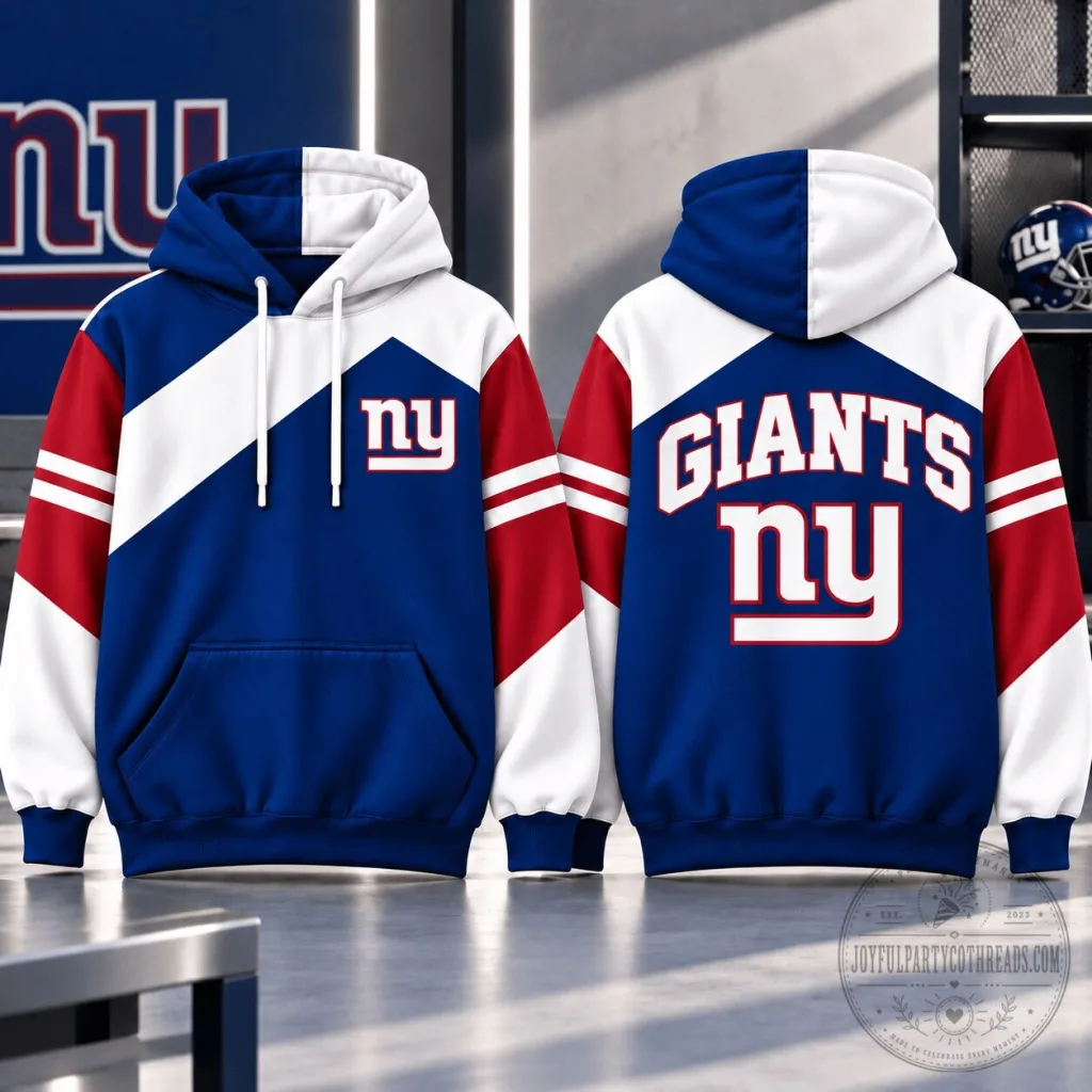 New York Giants Dynamic Color Block Team Hoodie New York Giants Dynamic Color Block Team Hoodie