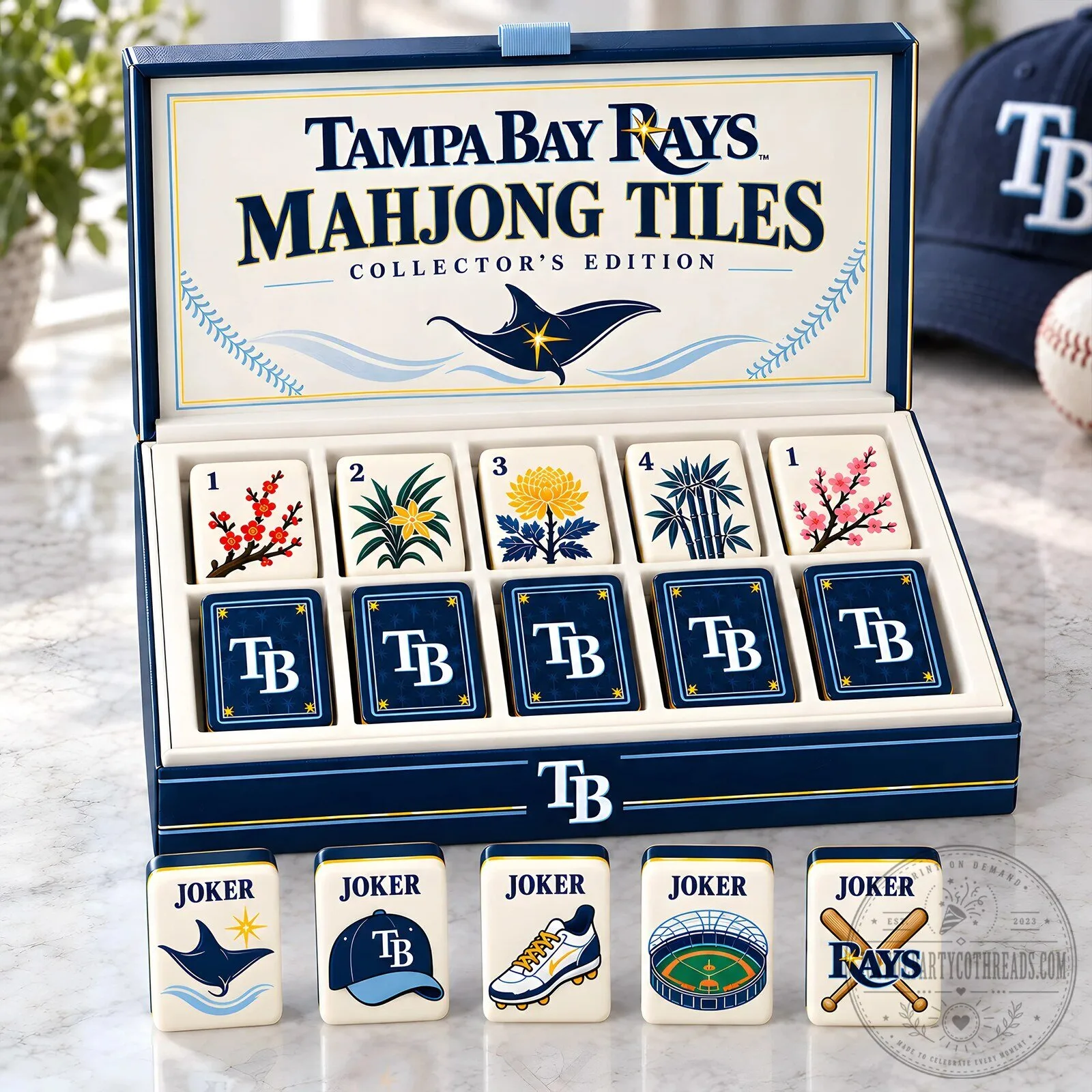 Tampa Bay Rays MLB Mahjong Tiles Collector's Edition Set