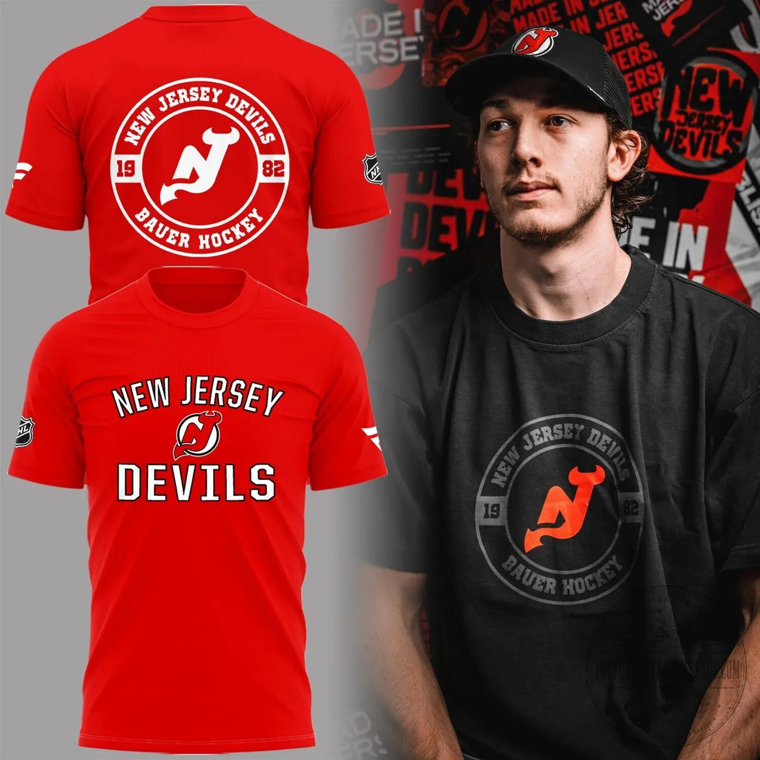 Devils Hockey Team T-Shirt for New Jersey Fans
