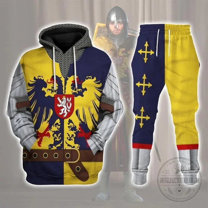 Holy Roman Empire Knight Costume Medieval Eagle Heraldry Hoodie Sweatshirt
