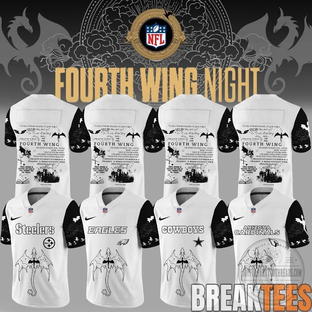 Fourth Wing Night NFL Football Teams Custom Name Black Football Jersey 18 Fourth Wing Night NFL Football Teams Custom Name Black Football Jersey