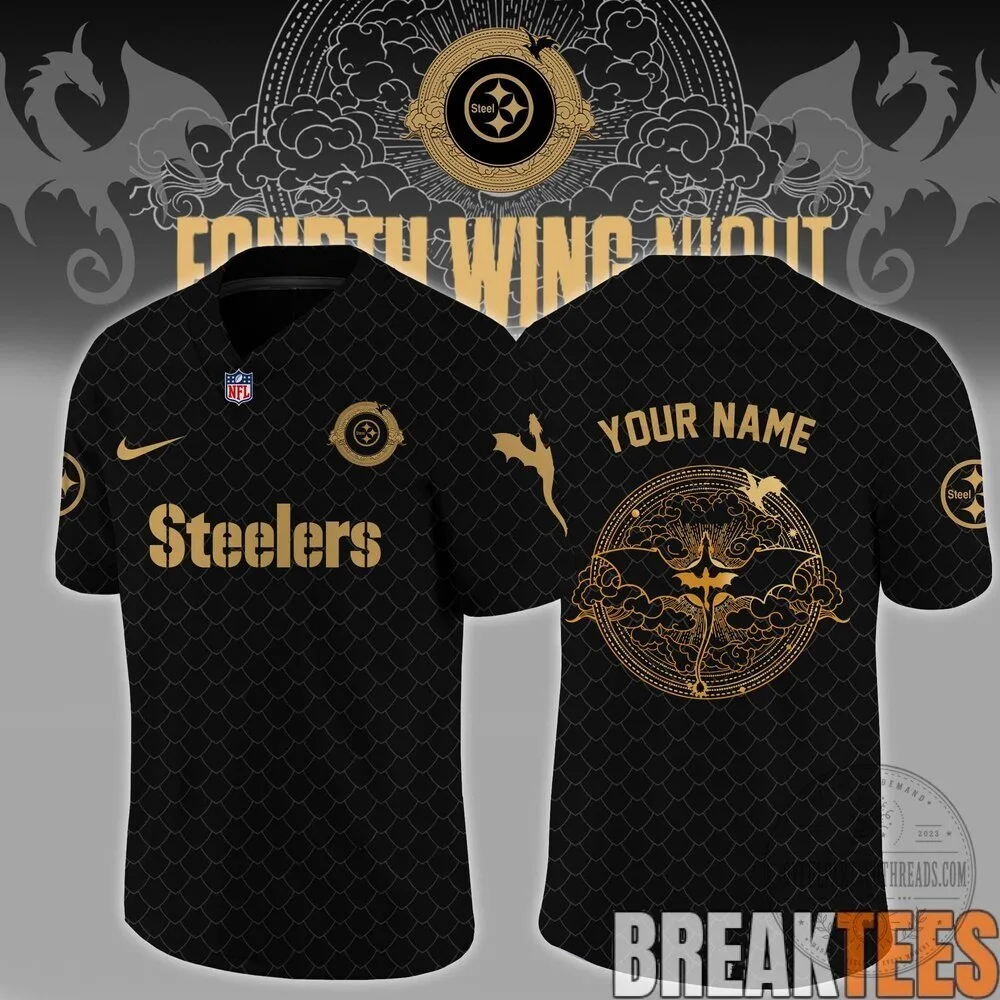 Fourth Wing Night NFL Football Teams Custom Name Black Football Jersey 23 Fourth Wing Night NFL Football Teams Custom Name Black Football Jersey
