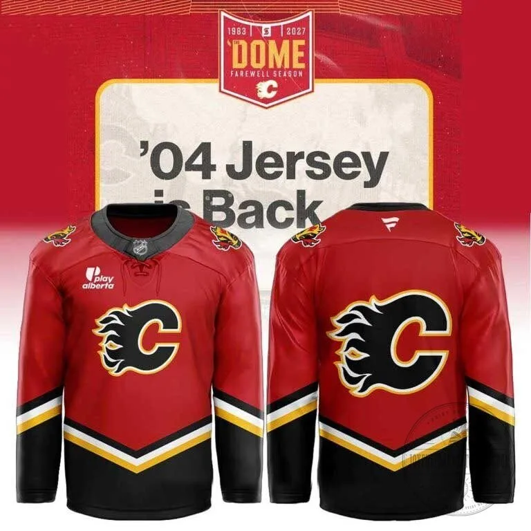 Calgary Flames 2004 Throwback Special Edition Hockey Jersey
