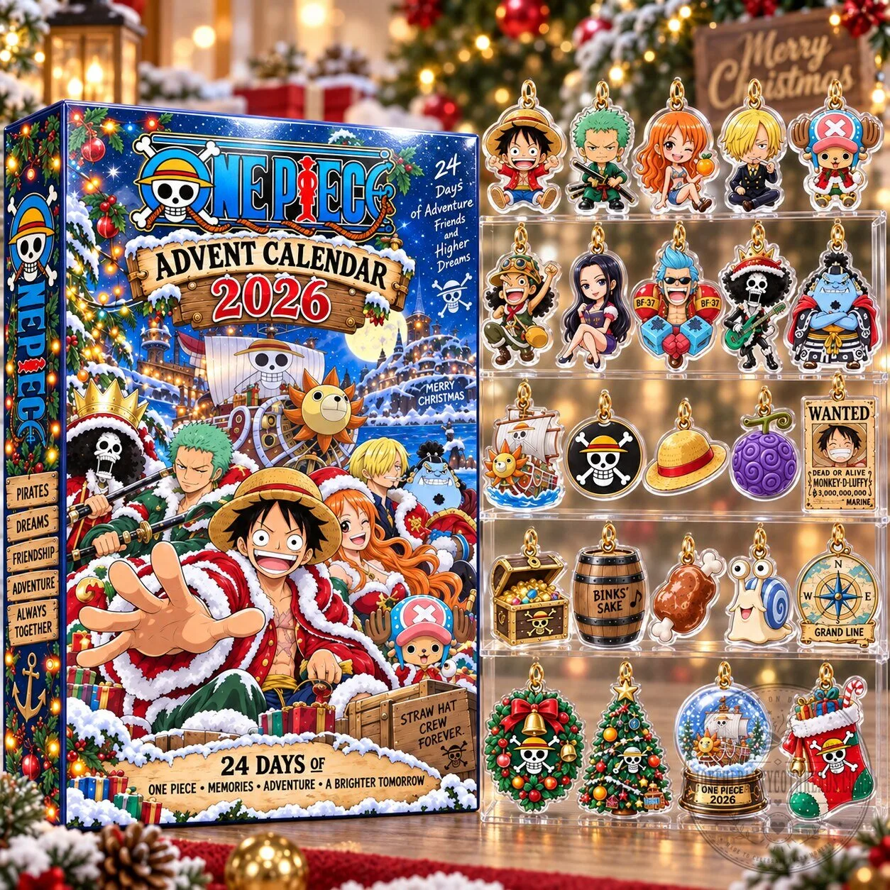 One Piece Anime Character Christmas Advent Calendar 2026