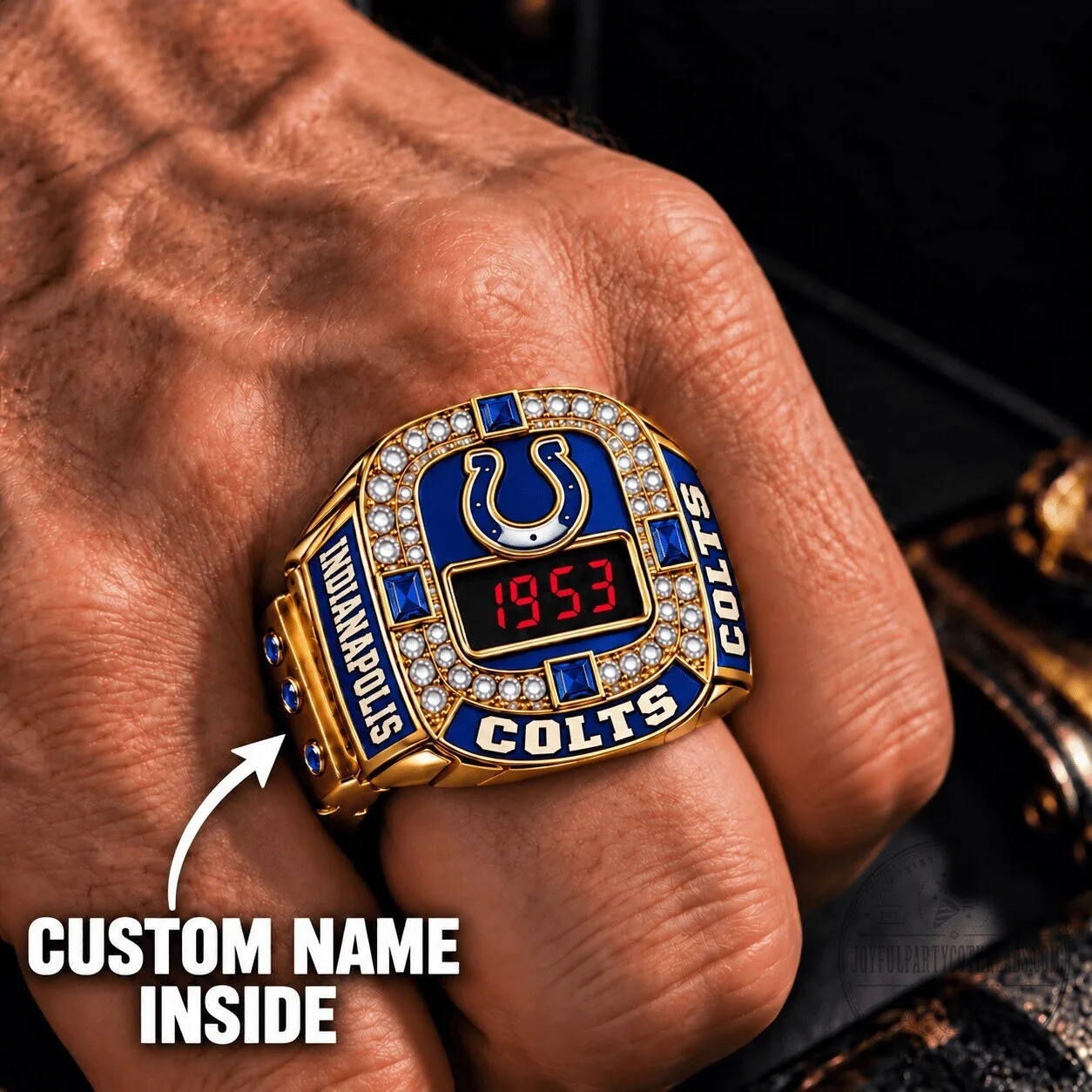 Indianapolis Colts Super Bowl Championship Fan Ring with Custom Name Engraving