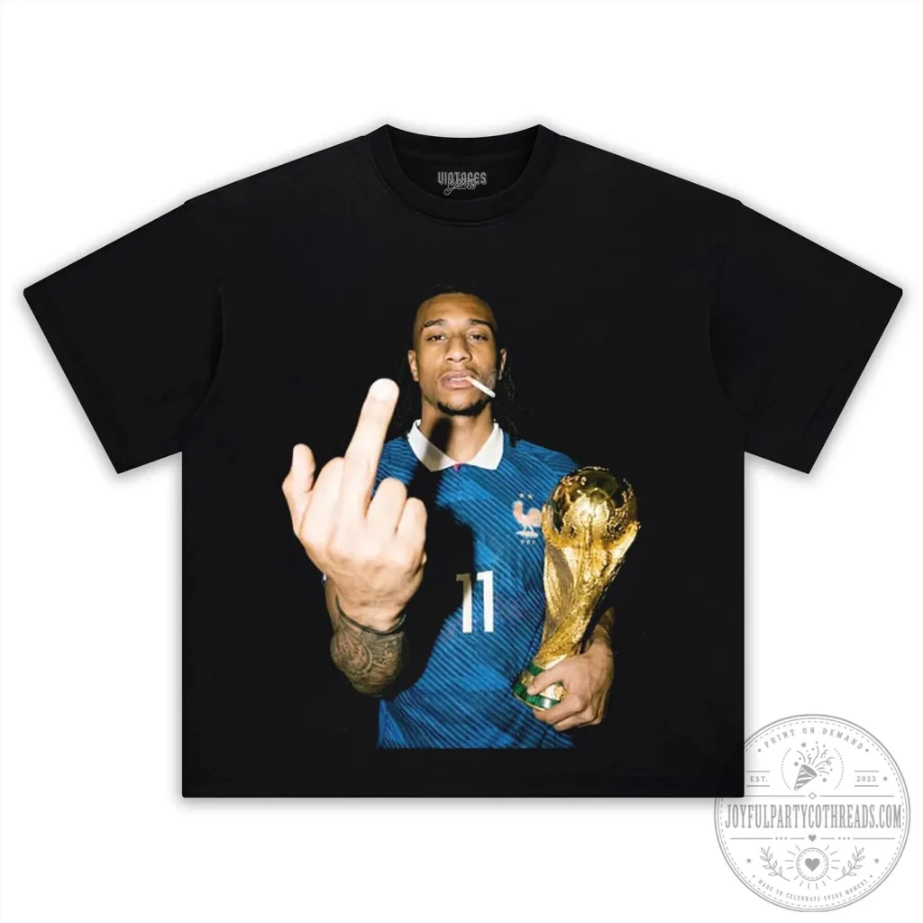 Ousmane Dembele France World Cup Champion Middle Finger T-Shirt Ousmane Dembele France World Cup Champion Middle Finger T-Shirt