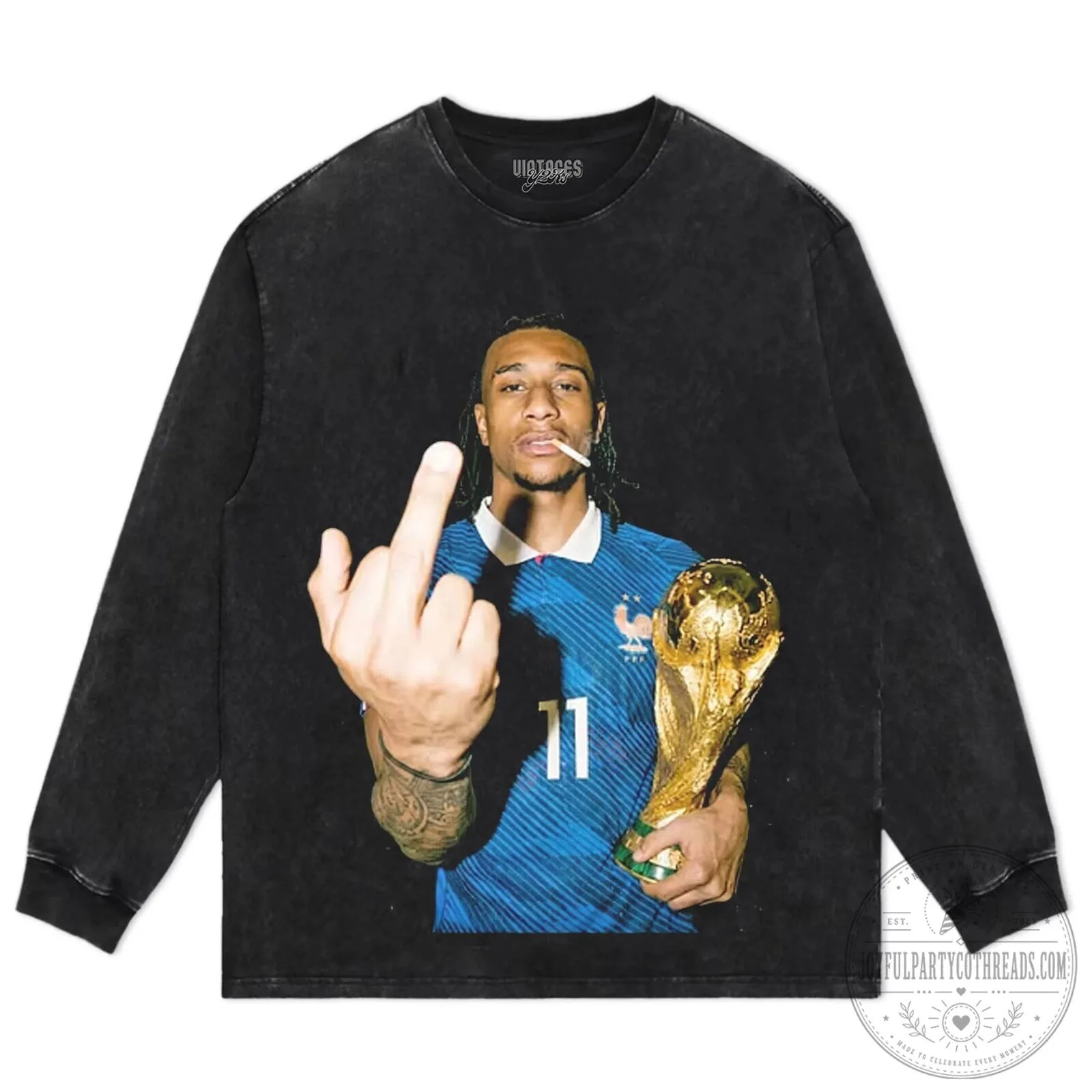 Ousmane Dembele France World Cup Champion Middle Finger T-Shirt 12 Ousmane Dembele France World Cup Champion Middle Finger T-Shirt