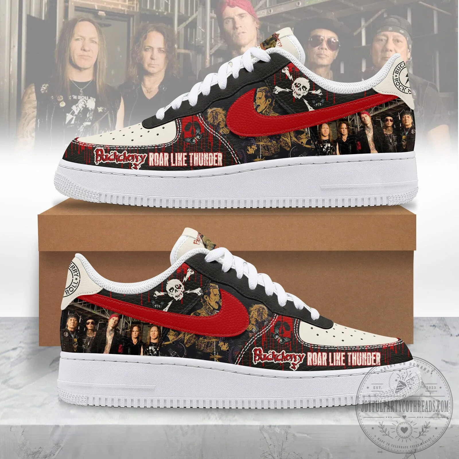 Pretty Maids Roar Like Thunder Heavy Metal Band Fan Shoes