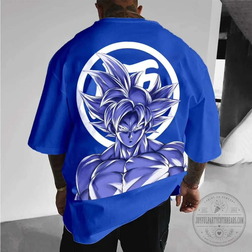 Dragon Ball Super Goku Super Saiyan God Blue Anime Graphic T-Shirt