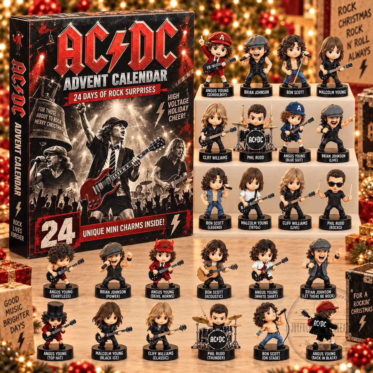 AC/DC Rock Band Advent Calendar with 24 Unique Mini Charms