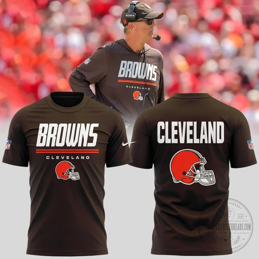 Cleveland Browns Football Team Helmet Logo T-Shirt