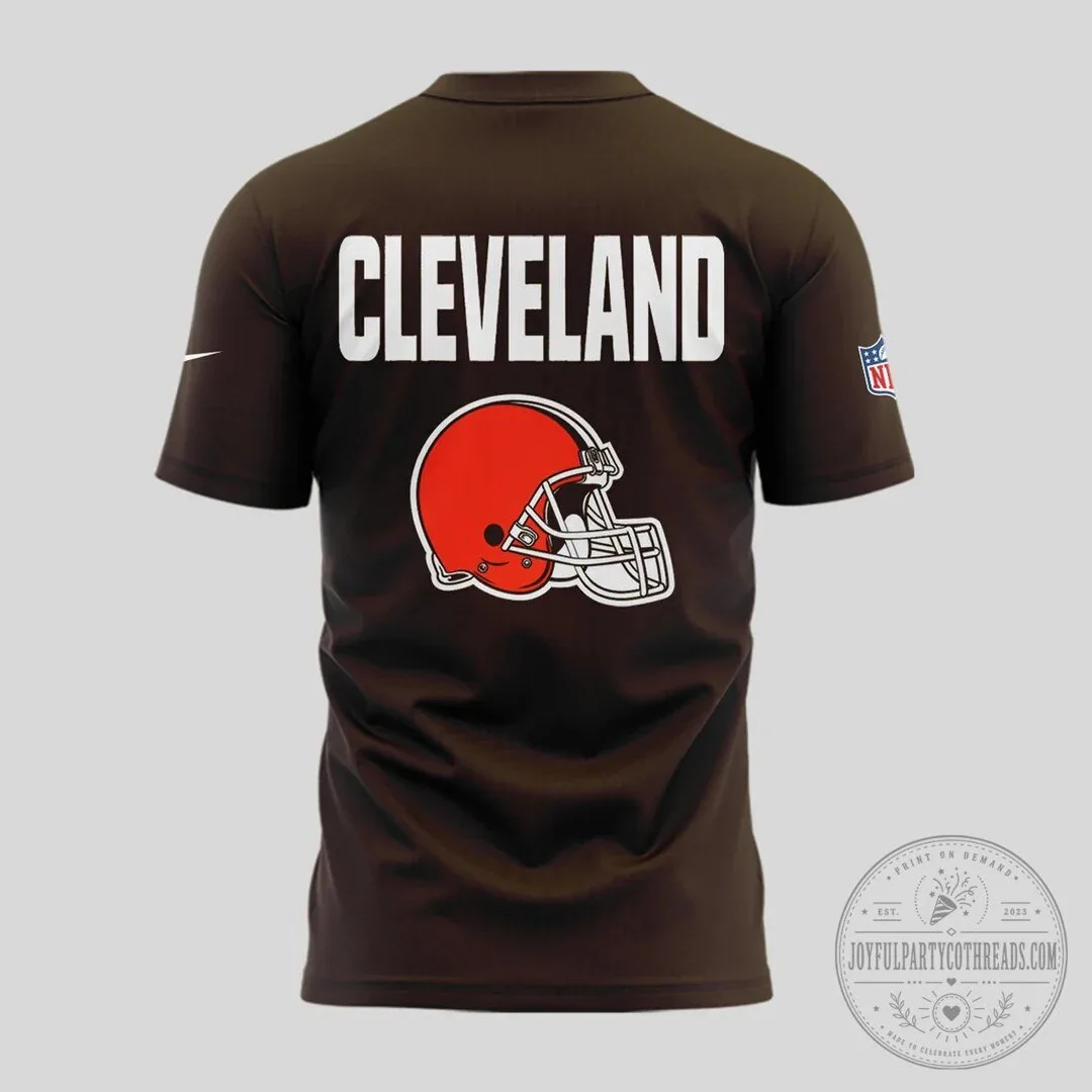 Cleveland Browns Football Team Helmet Logo T-Shirt 5 Cleveland Browns Football Team Helmet Logo T-Shirt
