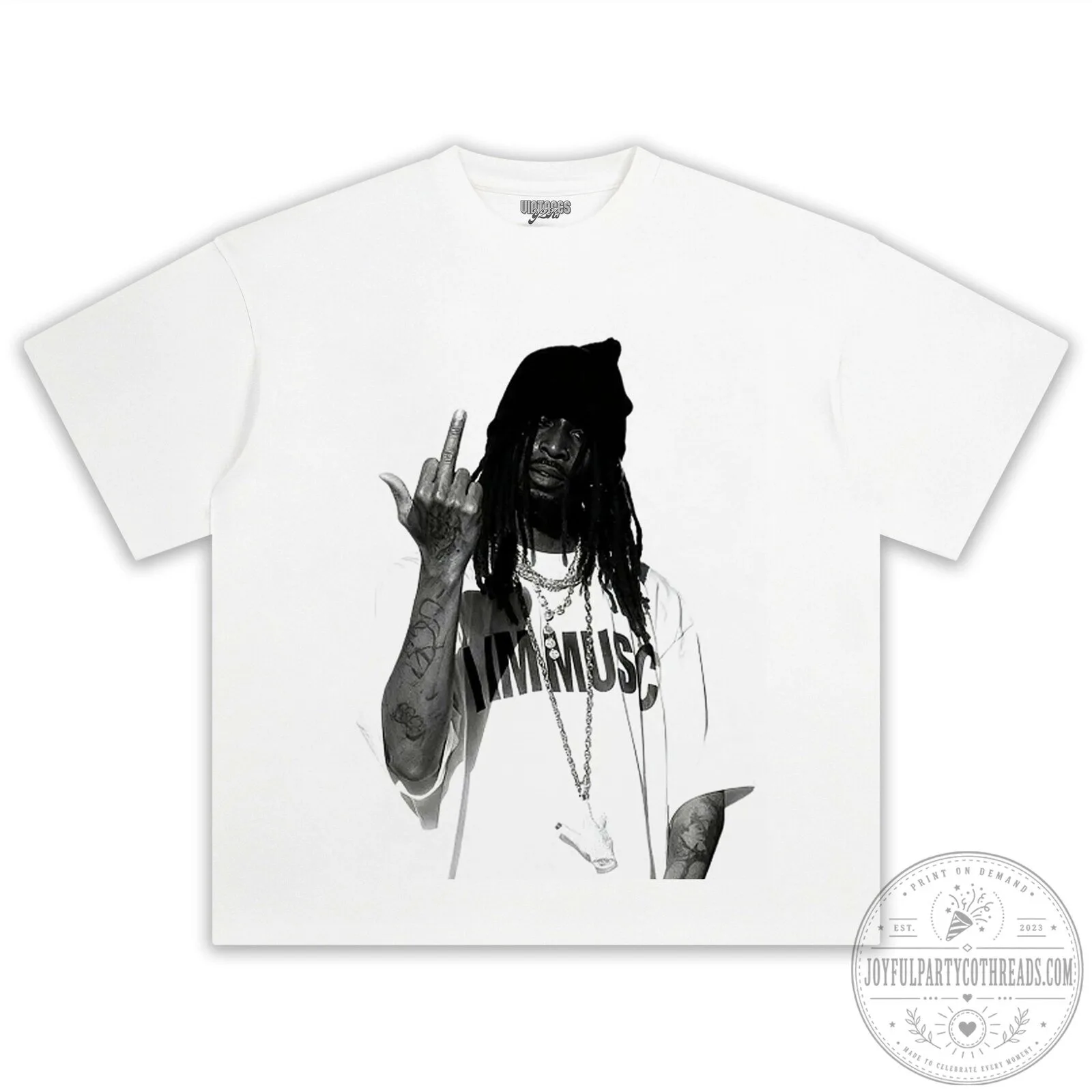 Playboi Carti Rapper Black and White Photo Graphic T-Shirt 10 Playboi Carti Rapper Black and White Photo Graphic T-Shirt