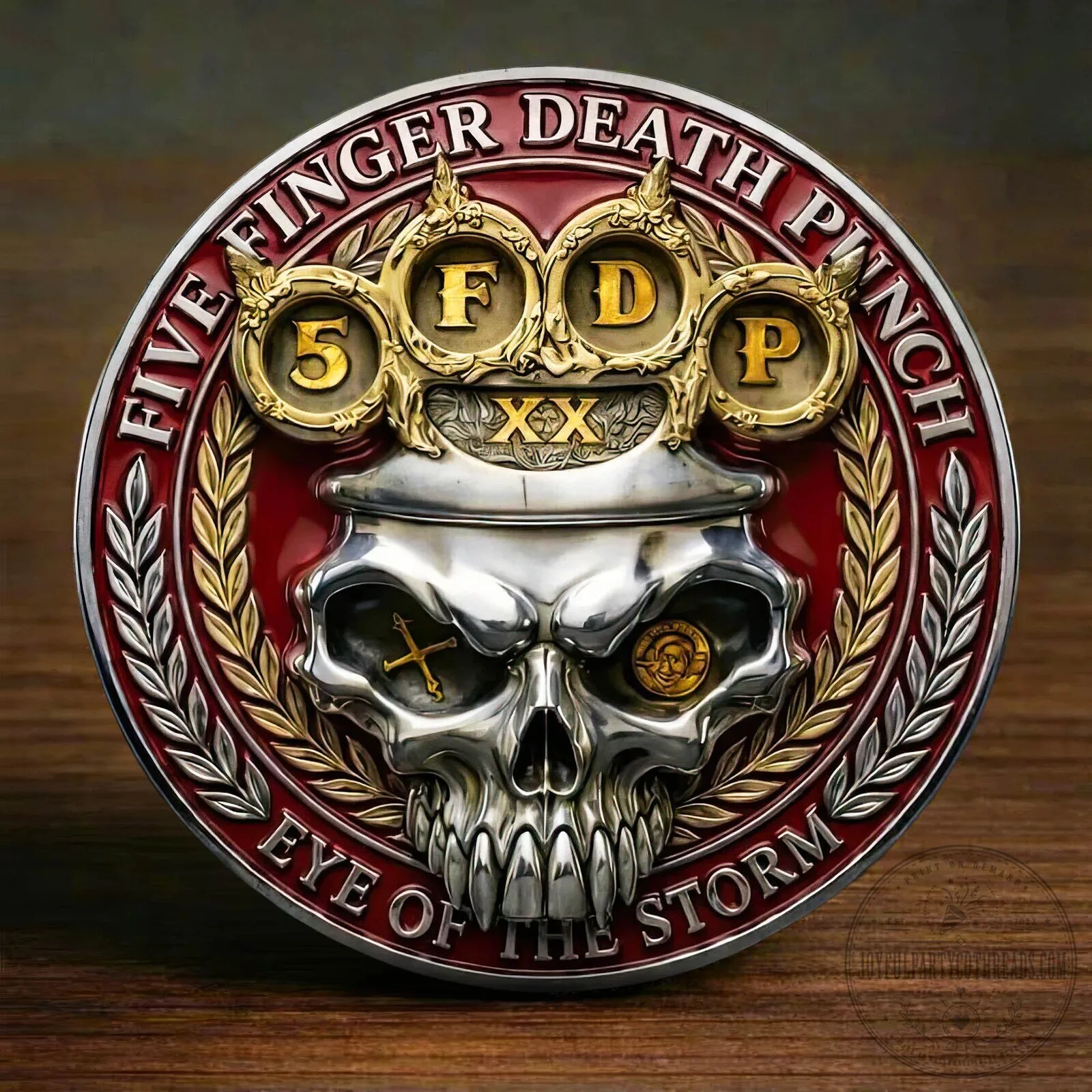 Five Finger Death Punch Eye of the Storm Skull Collectible Coin