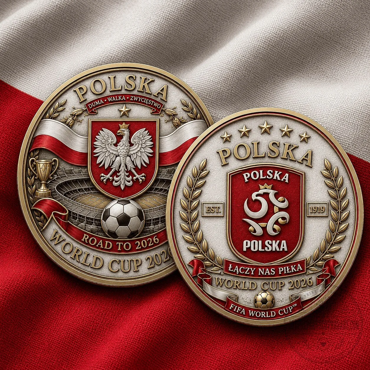 Poland FIFA World Cup 2026 Commemorative Football Coin