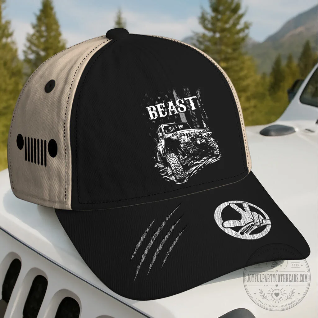 Beast Mode Jeep Off-Road Trucker Cap Hat 7 Beast Mode Jeep Off-Road Trucker Cap Hat