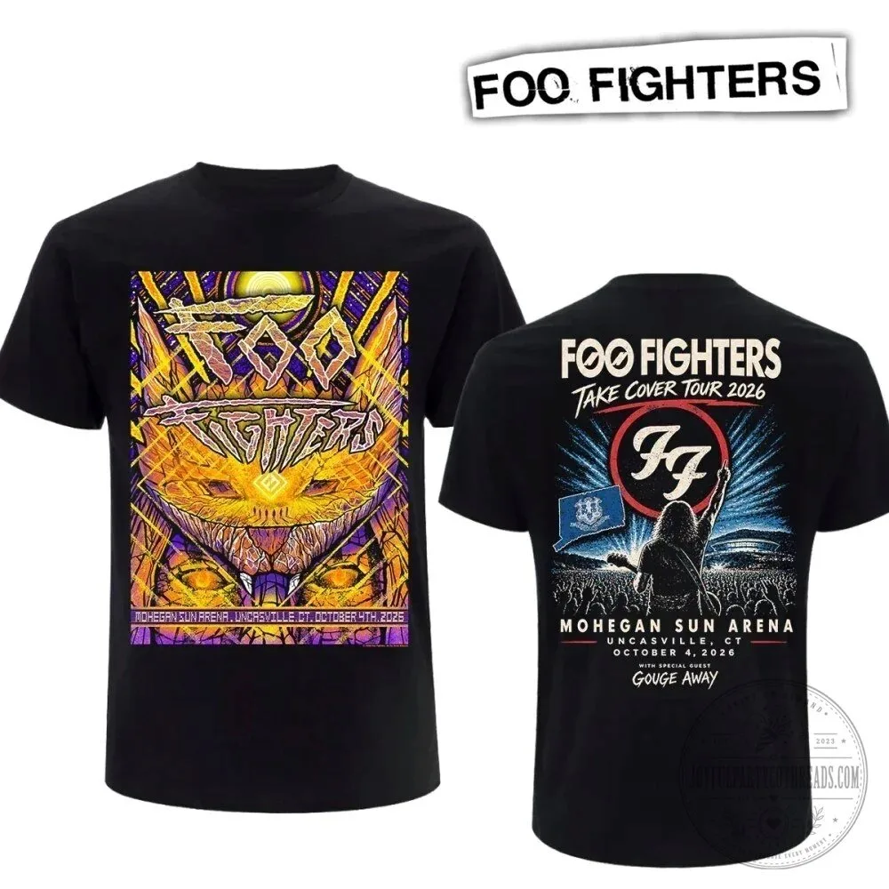 Foo Fighters Take Cover Tour 2026 Mohegan Sun Arena Uncasville Concert T-Shirt
