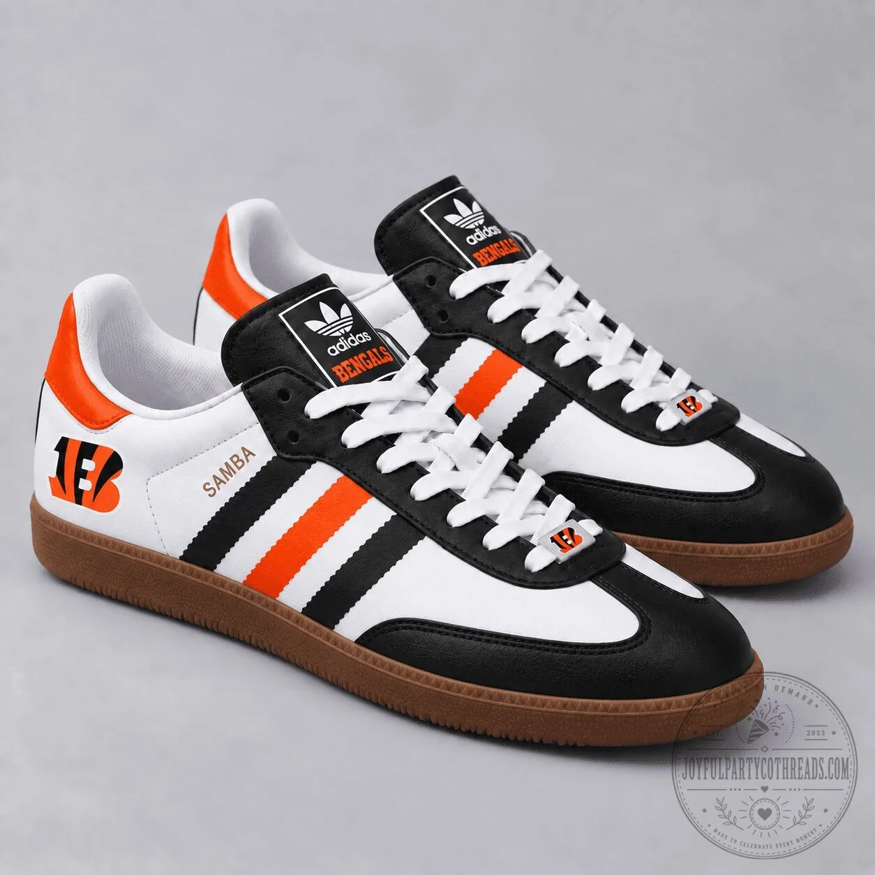 Cincinnati Bengals Football Team Samba Style Shoes