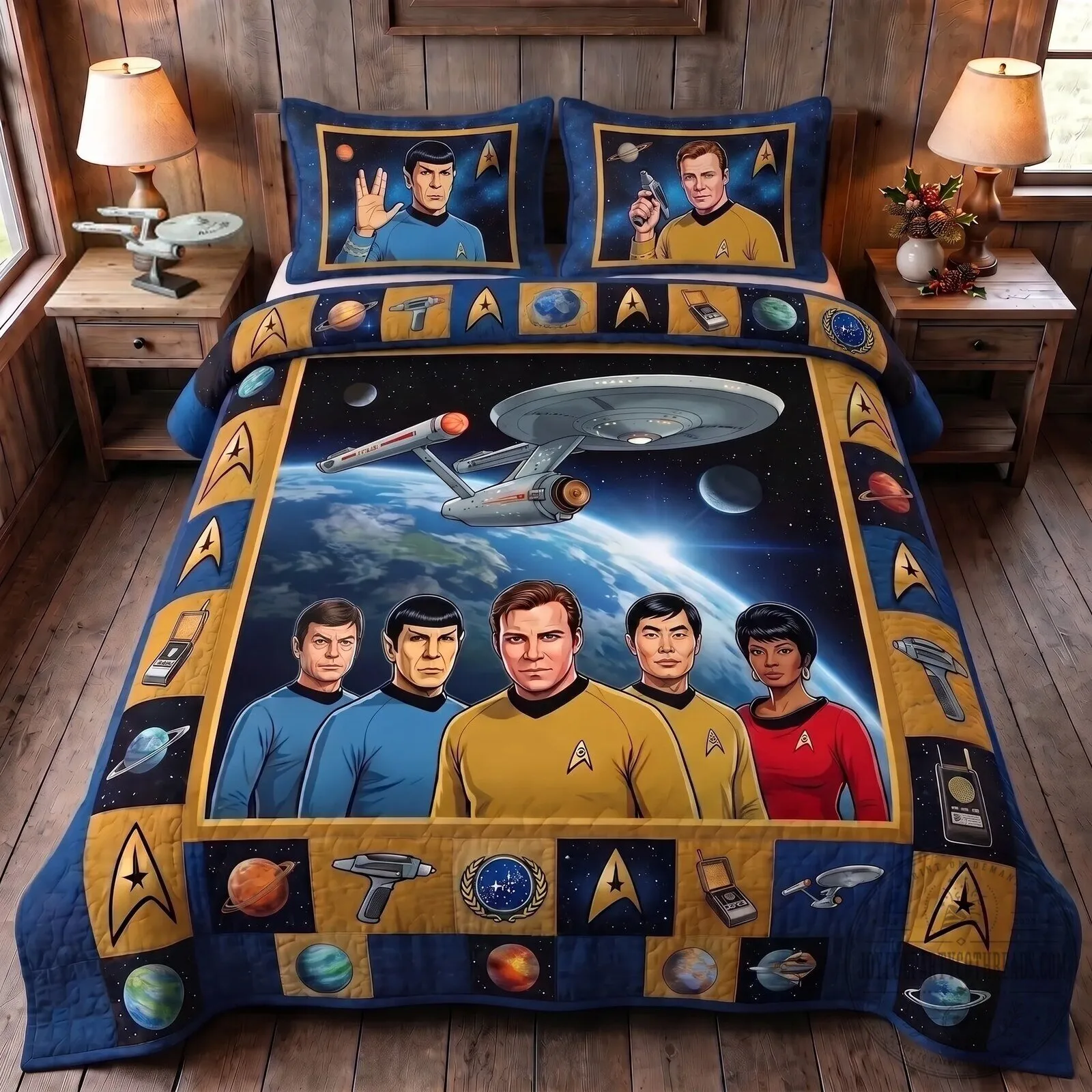 Star Trek Original Series Enterprise Crew Bedding Set