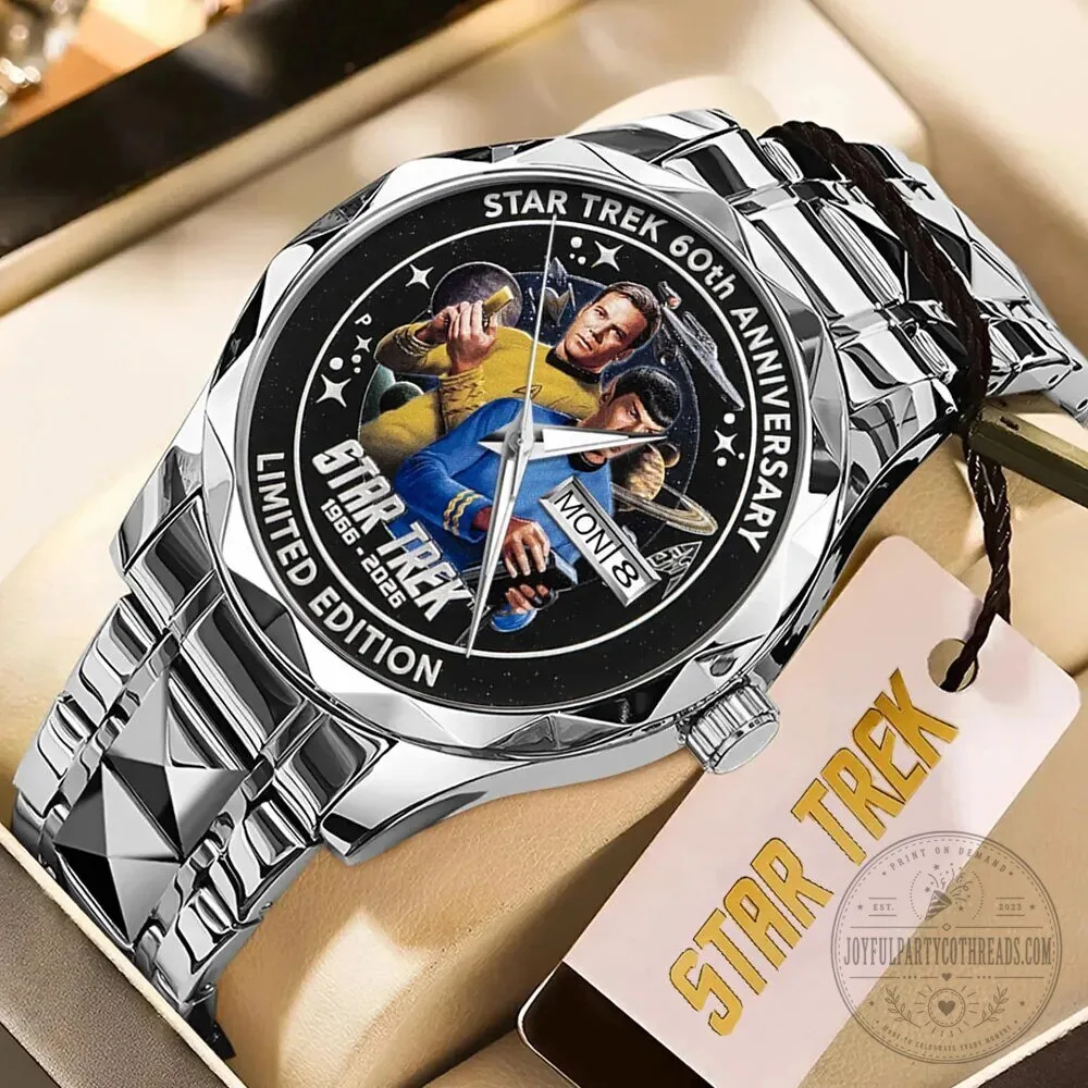 Limited Edition Stainless Steel Watch for Star Trek's 60th Anniversary