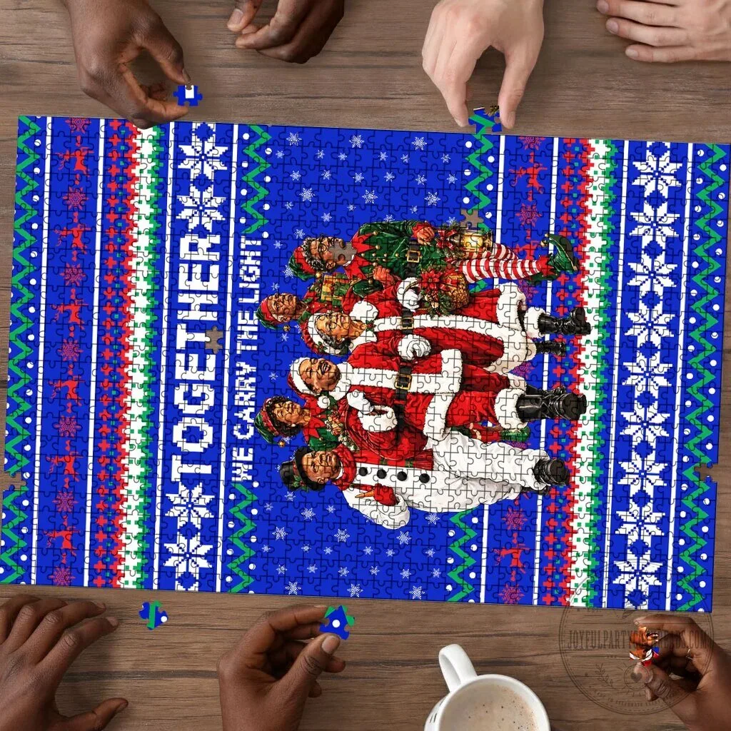 Civil Rights Leaders Christmas Ugly Sweater Pattern Holiday Jigsaw Puzzle 6 Civil Rights Leaders Christmas Ugly Sweater Pattern Holiday Jigsaw Puzzle