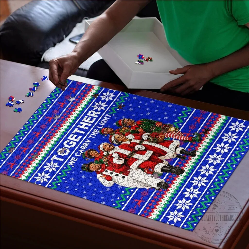 Civil Rights Leaders Christmas Ugly Sweater Pattern Holiday Jigsaw Puzzle 7 Civil Rights Leaders Christmas Ugly Sweater Pattern Holiday Jigsaw Puzzle