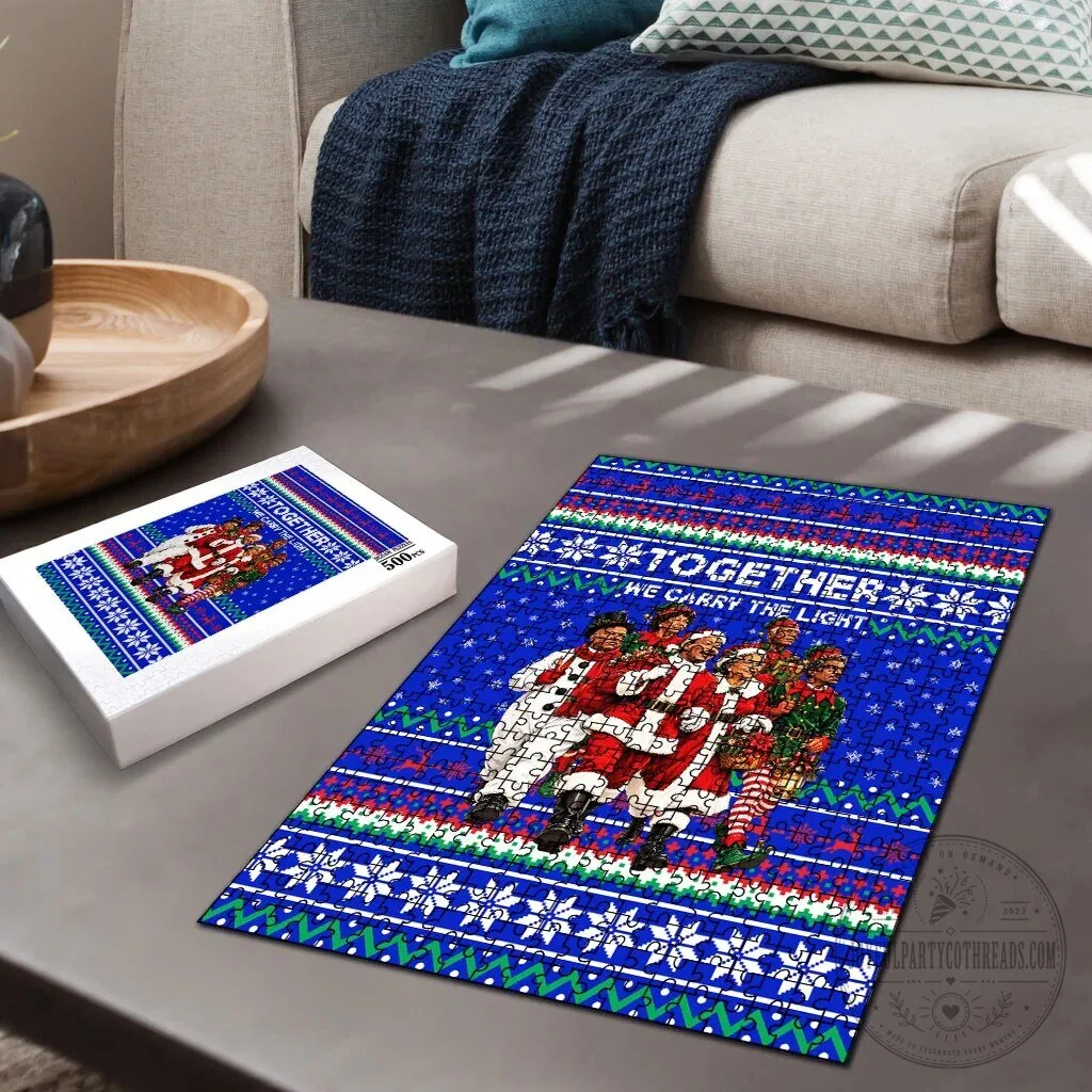 Civil Rights Leaders Christmas Ugly Sweater Pattern Holiday Jigsaw Puzzle 8 Civil Rights Leaders Christmas Ugly Sweater Pattern Holiday Jigsaw Puzzle