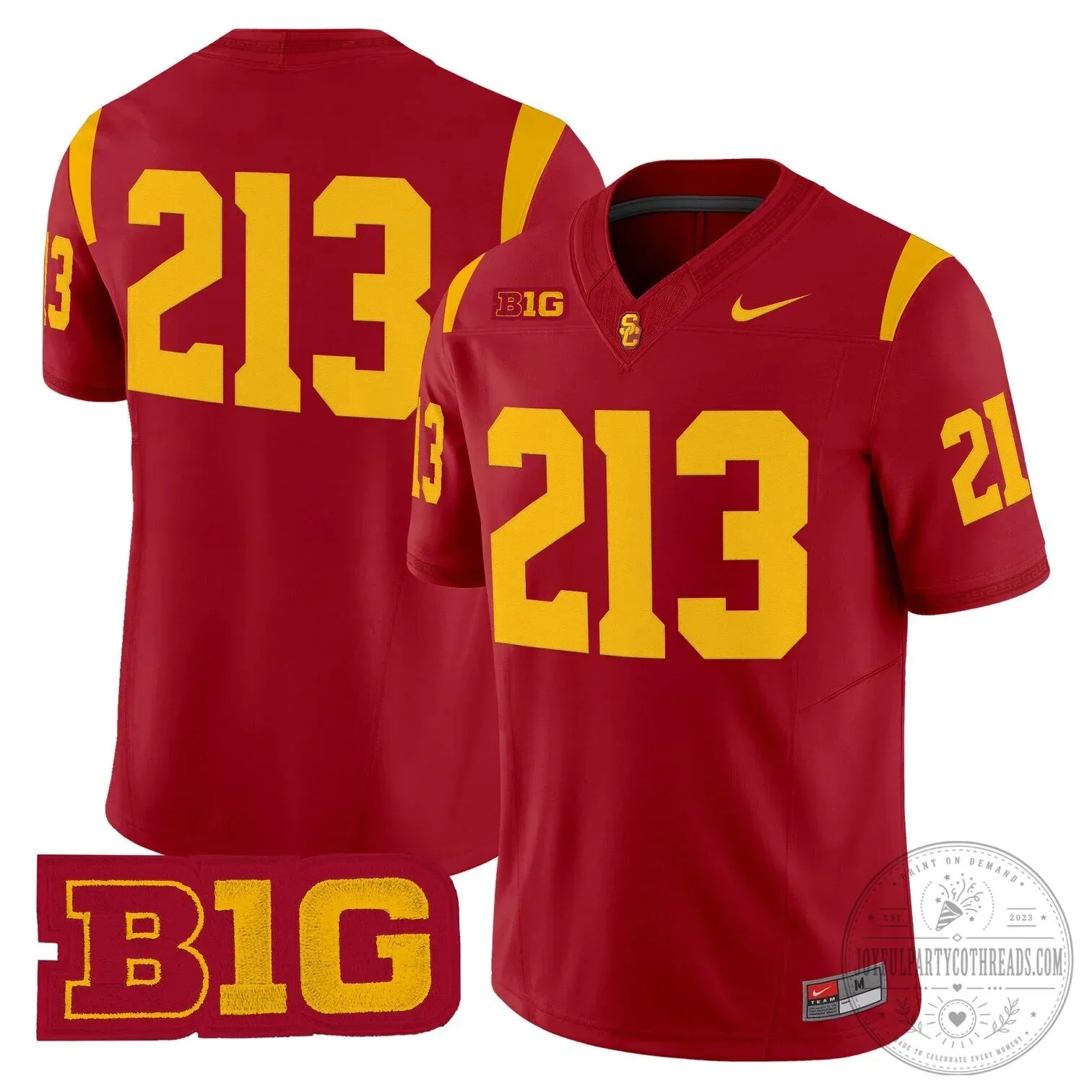 USC Trojans Football Team Red Number 14 Big Ten Conference Fan Jersey 48 USC Trojans Football Team Red Number 14 Big Ten Conference Fan Jersey