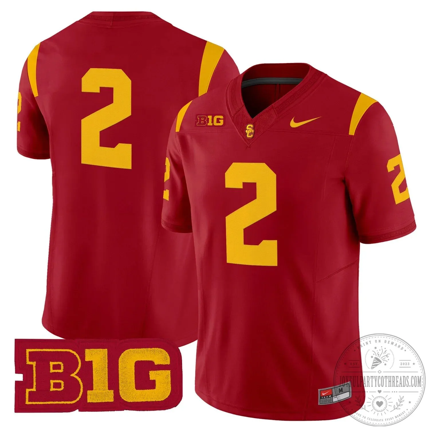 USC Trojans Football Team Red Number 14 Big Ten Conference Fan Jersey 49 USC Trojans Football Team Red Number 14 Big Ten Conference Fan Jersey