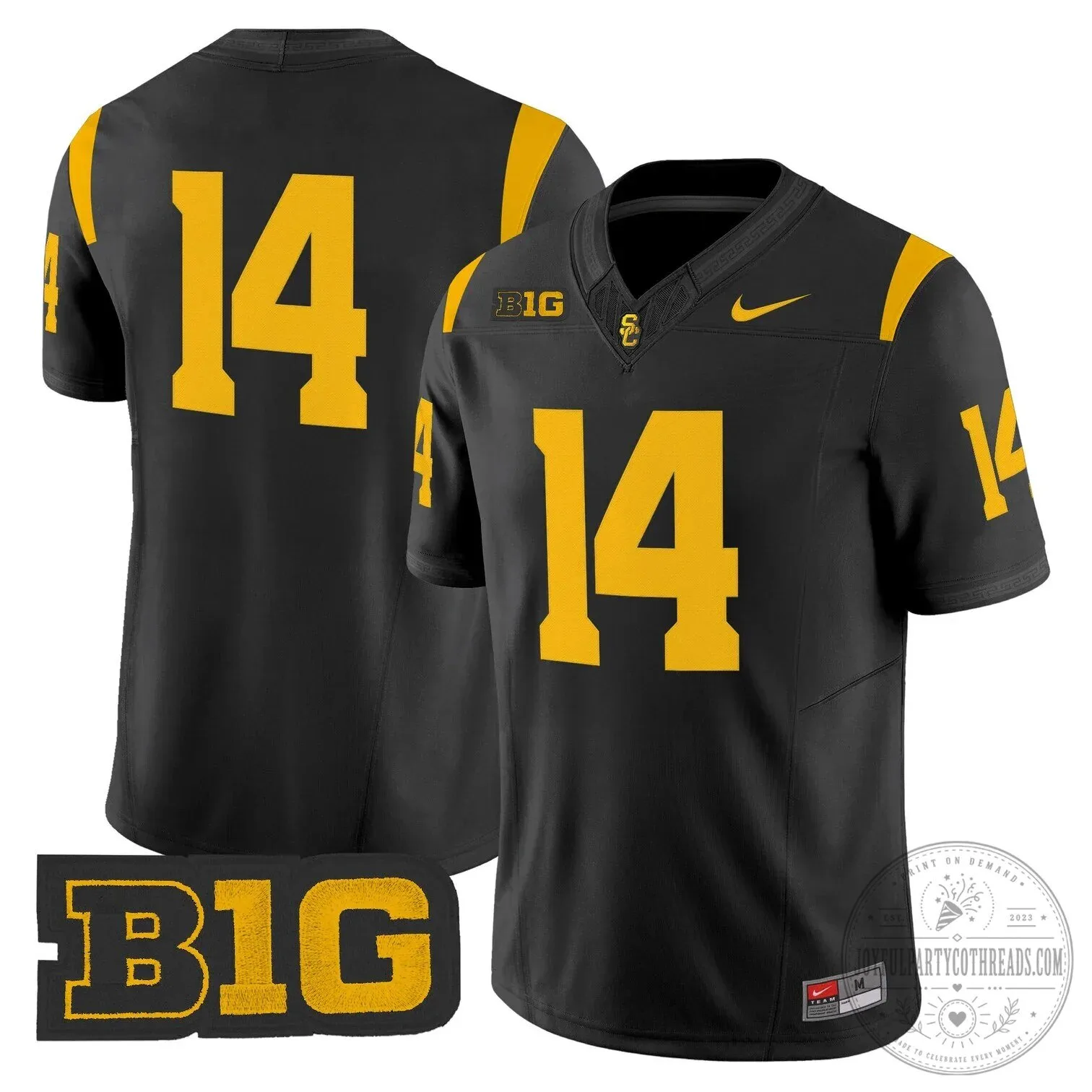 USC Trojans Football Team Red Number 14 Big Ten Conference Fan Jersey 57 USC Trojans Football Team Red Number 14 Big Ten Conference Fan Jersey