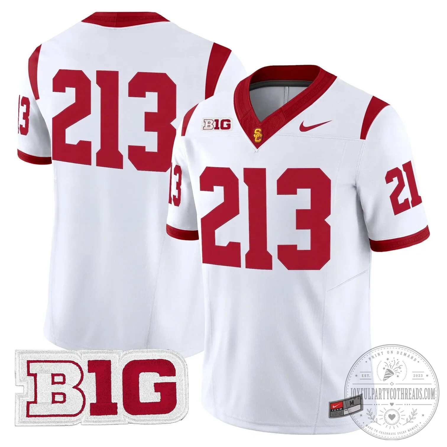 USC Trojans Football Team Red Number 14 Big Ten Conference Fan Jersey 68 USC Trojans Football Team Red Number 14 Big Ten Conference Fan Jersey