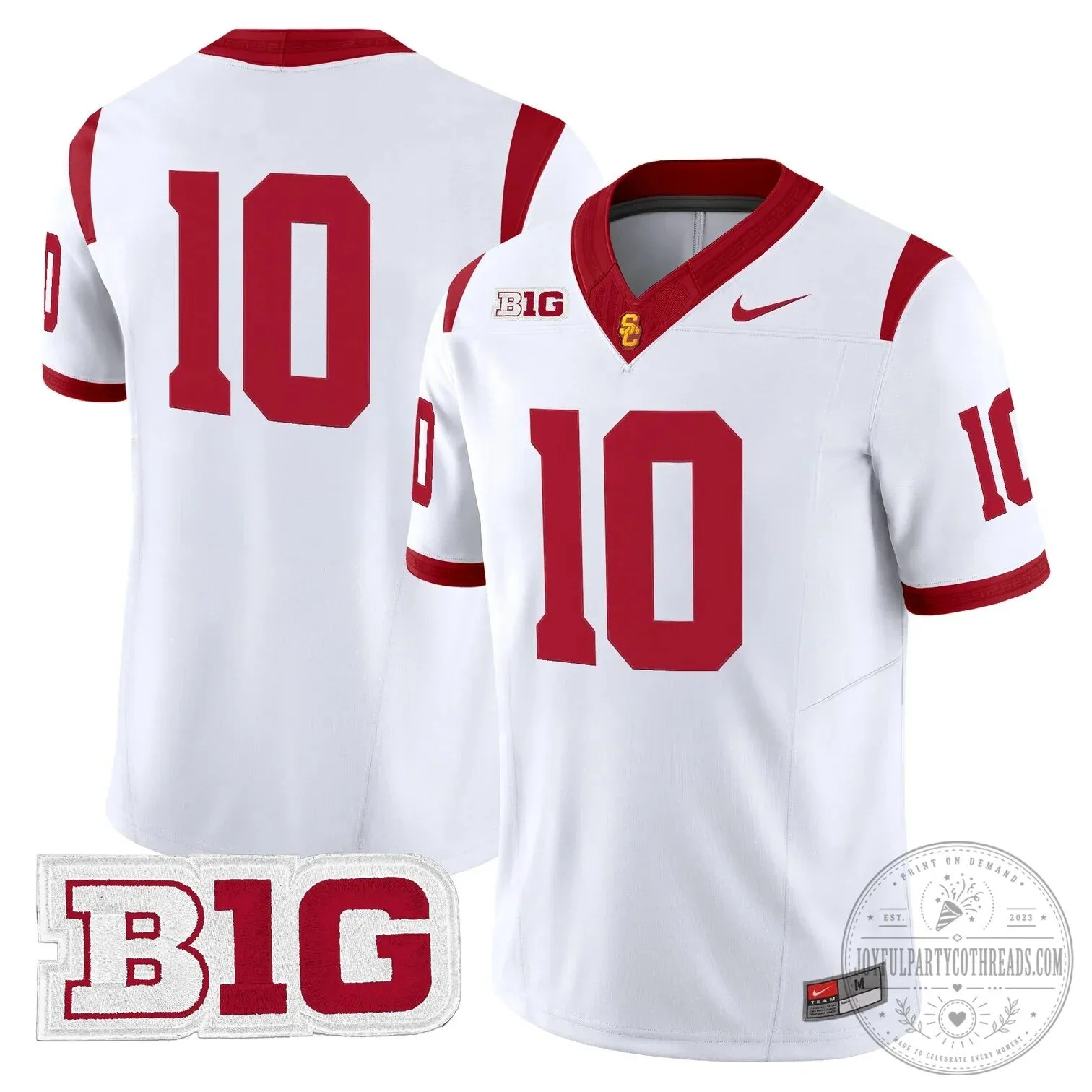 USC Trojans Football Team Red Number 14 Big Ten Conference Fan Jersey 72 USC Trojans Football Team Red Number 14 Big Ten Conference Fan Jersey
