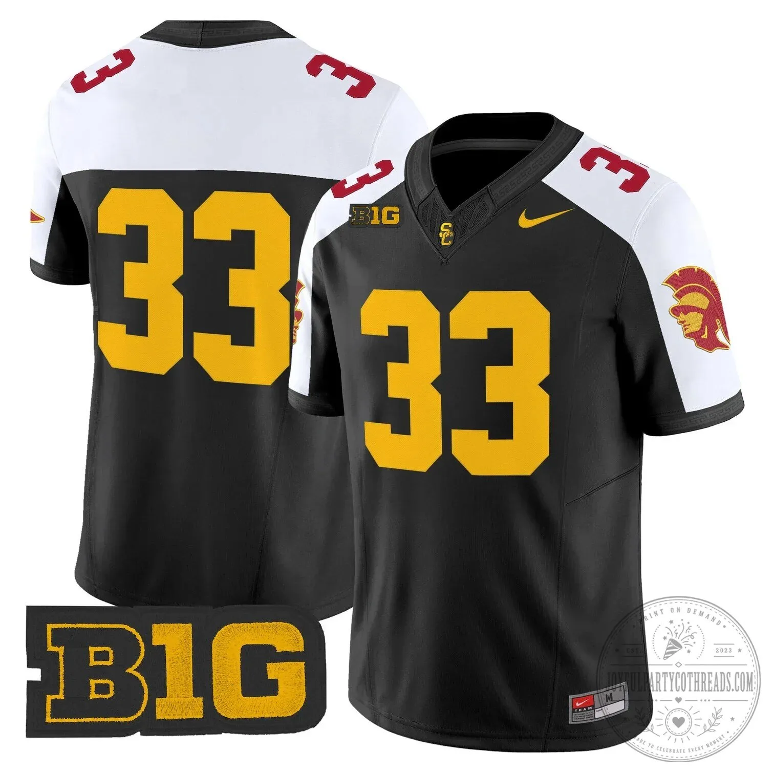 USC Trojans Football Team Red Number 14 Big Ten Conference Fan Jersey 83 USC Trojans Football Team Red Number 14 Big Ten Conference Fan Jersey